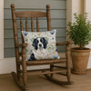 Landseer Newfoundland Coastal Sea Glass Throw Pillow 18" x 18" product image at NuMercy 4