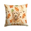 Tawny Briard Heirloom Fall Throw Pillow 18" x 18" product image at NuMercy