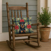 Beauceron Christmas Poinsettias Throw Pillow 18" x 18" product image at NuMercy 4