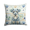 Kerry Blue Terrier Coastal Sea Glass Throw Pillow 18" x 18" product image at NuMercy
