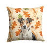 Tricolor Russell Terrier Heirloom Fall Throw Pillow 18" x 18" product image at NuMercy