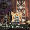 Gray and White Old English Sheepdog Heirloom Fall Throw Pillow 18" x 18" product image at NuMercy 7