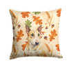 Miniature Bull Terrier Heirloom Fall Throw Pillow 18" x 18" product image at NuMercy