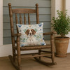 Liver and White Pointer Coastal Sea Glass Throw Pillow 18" x 18" product image at NuMercy 4