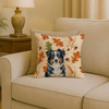 Black Australian Shepherd Heirloom Fall Throw Pillow 18" x 18" product image at NuMercy 2