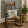 Red Greyhound Coastal Sea Glass Throw Pillow 18" x 18" product image at NuMercy 4