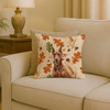 Red Doberman Pinscher Heirloom Fall Throw Pillow 18" x 18" product image at NuMercy 2