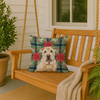 Shar Pei Christmas Poinsettias Throw Pillow 18" x 18" product image at NuMercy 3