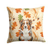 Red Merle Australian Shepherd Heirloom Fall Throw Pillow 18" x 18" product image at NuMercy