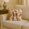 Red Merle Australian Shepherd Heirloom Fall Throw Pillow 18" x 18" product image at NuMercy 2