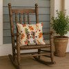 Red Merle Australian Shepherd Heirloom Fall Throw Pillow 18" x 18" product image at NuMercy 4