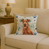 Irish Terrier Coastal Sea Glass Throw Pillow 18" x 18" product image at NuMercy 2