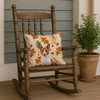 Red and White Basenji Heirloom Fall Throw Pillow 18" x 18" product image at NuMercy 4