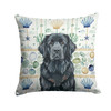 Black Newfoundland Coastal Sea Glass Throw Pillow 18" x 18" product image at NuMercy