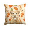 Wheaten Norfolk Terrier Heirloom Fall Throw Pillow 18" x 18" product image at NuMercy