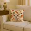 Wheaten Norfolk Terrier Heirloom Fall Throw Pillow 18" x 18" product image at NuMercy 2