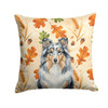 Blue Merle Sheltie Heirloom Fall Throw Pillow 18" x 18" product image at NuMercy