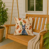 Blue Doberman Pinscher Heirloom Fall Throw Pillow 18" x 18" product image at NuMercy 3