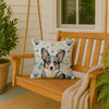 Blue Merle Cardigan Welsh Corgi Coastal Sea Glass Throw Pillow 18" x 18" product image at NuMercy 3