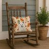 White Akita Heirloom Fall Throw Pillow 18" x 18" product image at NuMercy 4