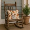 White with Tan Markings Russell Terrier Heirloom Fall Throw Pillow 18" x 18" product image at NuMercy 4
