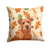 Red Norfolk Terrier Heirloom Fall Throw Pillow 18" x 18" product image at NuMercy