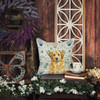 Lion Yellow Leonberger Coastal Sea Glass Throw Pillow 18" x 18" product image at NuMercy 5