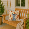 Blue Great Dane Heirloom Fall Throw Pillow 18" x 18" product image at NuMercy 3