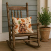Red English Cocker Spaniel Heirloom Fall Throw Pillow 18" x 18" product image at NuMercy 4