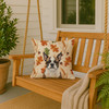 Brindle Boston Terrier Heirloom Fall Throw Pillow 18" x 18" product image at NuMercy 3