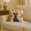 Black Italian Greyhound Heirloom Fall Throw Pillow 18" x 18" product image at NuMercy 2