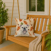 White English Bulldog Heirloom Fall Throw Pillow 18" x 18" product image at NuMercy 3
