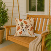 White and Tan Jack Russell Terrier Heirloom Fall Throw Pillow 18" x 18" product image at NuMercy 3