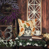 Keeshond Heirloom Fall Throw Pillow 18" x 18" product image at NuMercy 7