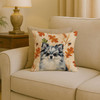 Blue Merle Pomeranian Heirloom Fall Throw Pillow 18" x 18" product image at NuMercy 2
