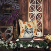 Blue Merle Pomeranian Heirloom Fall Throw Pillow 18" x 18" product image at NuMercy 7