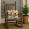 Blue Merle Cardigan Welsh Corgi Heirloom Fall Throw Pillow 18" x 18" product image at NuMercy 4