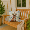 Wirehaired Pointing Griffon Coastal Sea Glass Throw Pillow 18" x 18" product image at NuMercy 3