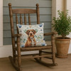Wirehaired Pointing Griffon Coastal Sea Glass Throw Pillow 18" x 18" product image at NuMercy 4
