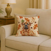 Red Bullmastiff Heirloom Fall Throw Pillow 18" x 18" product image at NuMercy 2
