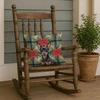 Black and Tan Miniature Pinscher Christmas Poinsettias Throw Pillow 18" x 18" product image at NuMercy 4