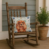 Ruby English Toy Spaniel Coastal Sea Glass Throw Pillow 18" x 18" product image at NuMercy 4