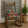 Chesapeake Bay Retriever Christmas Poinsettias Throw Pillow 18" x 18" product image at NuMercy 4