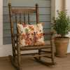 Red Brown Dachshund Heirloom Fall Throw Pillow 18" x 18" product image at NuMercy 4