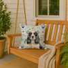 Parti Cocker Spaniel Coastal Sea Glass Throw Pillow 18" x 18" product image at NuMercy 3