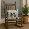 Parti Cocker Spaniel Coastal Sea Glass Throw Pillow 18" x 18" product image at NuMercy 4