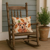 Red Border Terrier Heirloom Fall Throw Pillow 18" x 18" product image at NuMercy 4