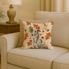 Brindle Whippet Heirloom Fall Throw Pillow 18" x 18" product image at NuMercy 2