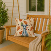 Blue Whippet Heirloom Fall Throw Pillow 18" x 18" product image at NuMercy 3