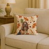 Liver and Tan Bloodhound Heirloom Fall Throw Pillow 18" x 18" product image at NuMercy 2